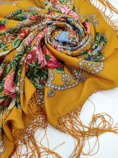 Павловопосадский платок Цыганка Аза 362-2