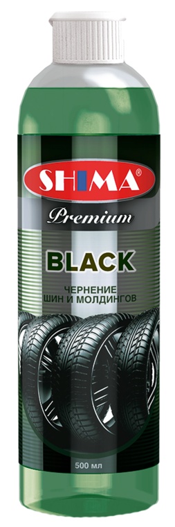 SHIMA PREMIUM &quot;BLACK&quot; Шима блэк чернение резины и молдингов 500мл