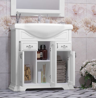 Мебель для ванной Opadiris Риспекто 80 белый матовый