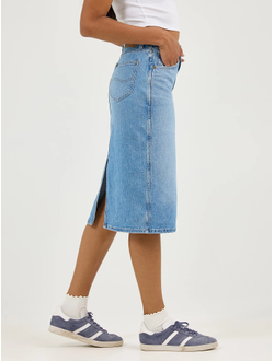 Юбка Lee® Legendary Back Slit Denim Skirt