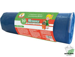 мешки для мусора 35л 10 шт 30 мк с завязками умничка