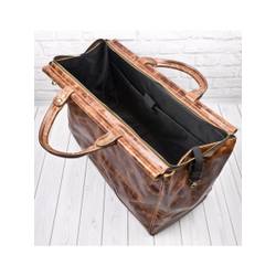 Кожаный саквояж Otranto Premium cognac (арт. 4006-53)