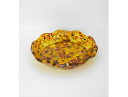 Тарелка малая с мелким янтарем