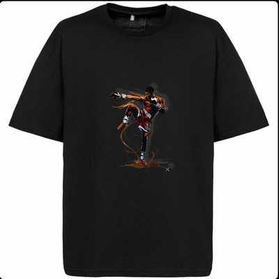 Футболка повседневная черная