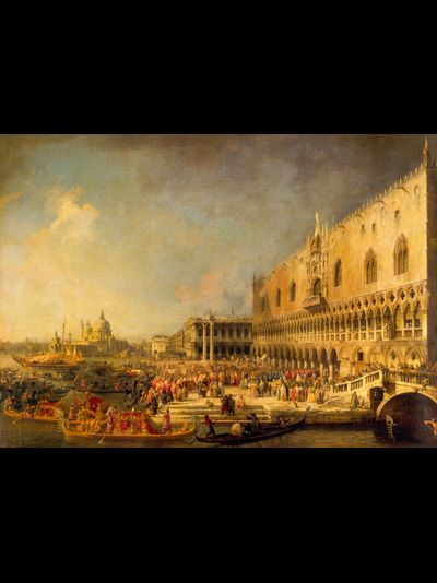 Купить греющую картину с фото репродукции из Эрмитажа гандолы