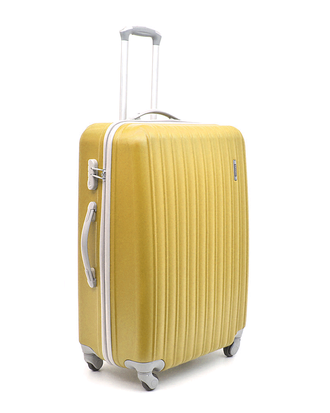 Пластиковый чемодан ABS золотой размер L