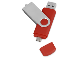 Флешка с двумя разъемами USB и micro USB, 8 ГБ, 15.3