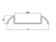 Алюминиевый профиль накладной для порогов  LC-LPP-1035-2 (2 метра)