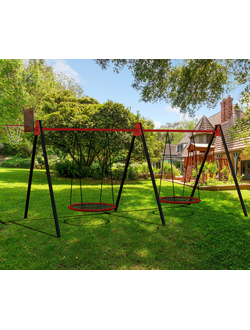 Уличные качели Sv Sport Maxi х 2 (рама 4,8м) щит + гнездо 0,8м