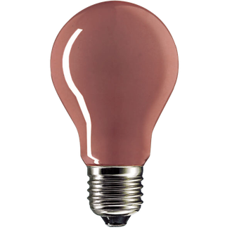 Цветная лампа накаливания Narva Coloured Farbig Red AGL 25w E27