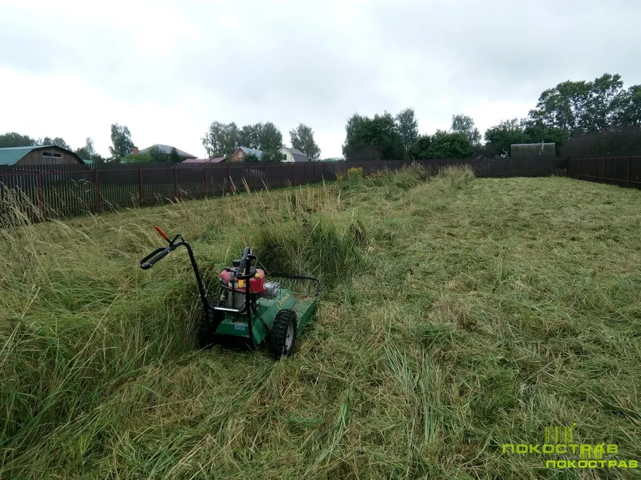 Использовалась косилка Billi Goat