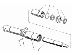 Гидравлический плунжерный цилиндр 1792.h.20, 1794.h.24 2895.00.00-01, 2895.00.00-03, 2895.00.00-04