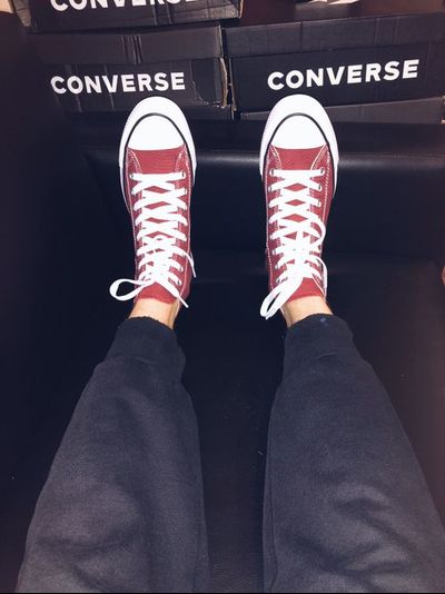 Кеды бордовые Converse All Star высокие