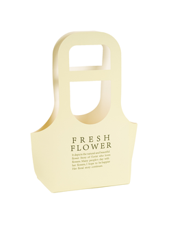 Сумочка для цветов "Fresh Flower" 17*7,5*32см Кремовый