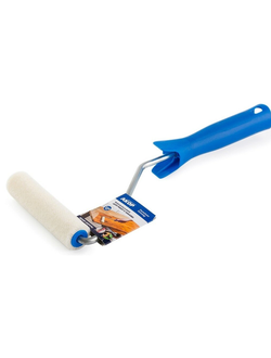 Мини-валик 110мм, велюр с ручкой