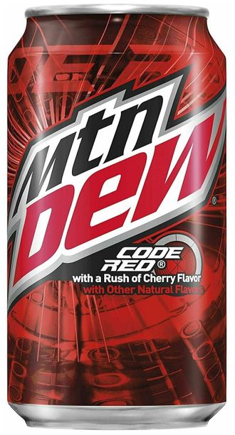 Газ.напиток Mountain Dew Code Red 0,355л США