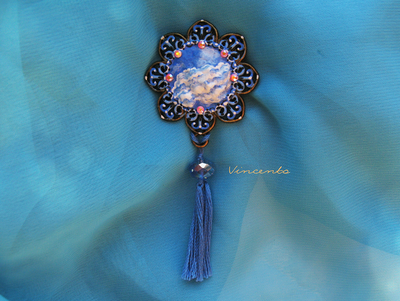 От второй звезды направо и прямо до утра!.. (Питер Пен) Волшебное украшение - брошь с небом и звёздами