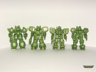 Астроиды 9 -12 (полистирол, оливковый металлик)