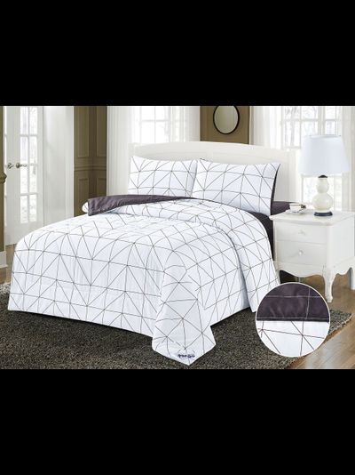 Постельное белье с одеялом TANGO De Verano микросатин семейное 150x200x2 230x250x1 50x70x2 Y500-82