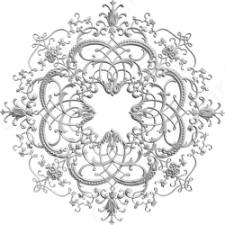 Розетка орнаментальная SR66V (наборная, врезная)