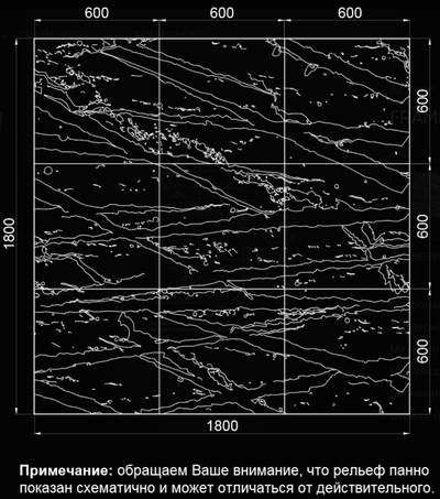 Панно гипсовое FRAMEWORK артикул SPN19