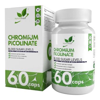 Пиколинат хрома (Chromium picolinate), 60 кап. (NaturalSupp)