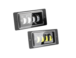 Фара дневного света 12/24 В (9-32) 30 Вт LED линза 2 режима Lada 2110 Белый+Желтый (2шт)