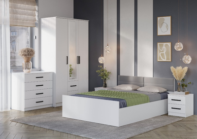 Спальный гарнитур «Фьюжн» белый (BTS)