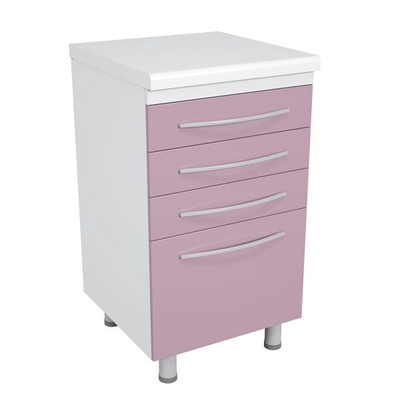 Тумба металлическая с ящиками на опорах ТМЯ-4.0 Люкс