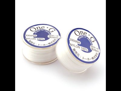 НЕЙЛОНОВАЯ НИТЬ ДЛЯ БИСЕРОПЛЕТЕНИЯ Toho ONE-G (катушка 50 ярдов/45,72 метра) - БЕЛЫЙ (01)