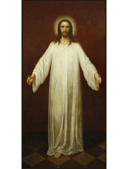 Господь Вседержитель (Спаситель, Спас). Рукописная икона.