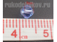 бусина стеклянная граненая "Биконус" 4 мм, цвет-светло-синий, 20 шт/уп
