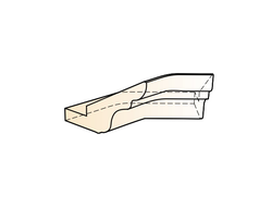 АТЛАНТА "ЭЛЕМЕНТ КАРНИЗА УГЛОВОЙ ВНУТРЕННИЙ (135 ГРАД.)"