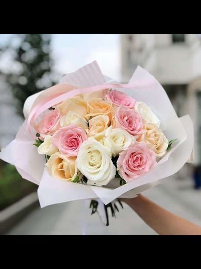 БУКЕТ ИЗ РОЗ 50 см "L'AMOUR"