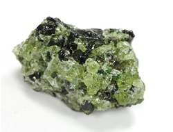 Хризолит (Перидот, Оливин), кристаллы на породе, США (28*18*16 мм, 13 г) №38084