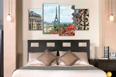 Модульная картина "Красочный Париж"