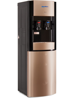 Aqua Work V1 золотисто-черный со шкафчиком, с нагревом и электронным охлаждением