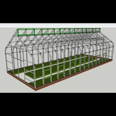 Теплица "Митлайдер" 3*4 м. Сотовый поликарбонат 4 мм 570г/кв.м.