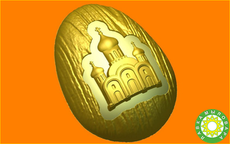 Яйцо Крокусы, форма для мыла пластиковая