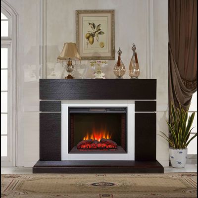 Электрокамин Лондон BL-WT с очагом Sparta 25.5 LED