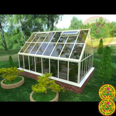 Теплицы из стекла в классическом английском стиле ЛАНКАСТЕР размером 6х4 метра