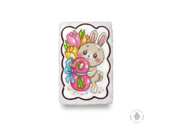 Зайчик с цветами "8 ка" (130 грамм)