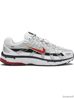 Nike P-6000 Metallic Silver Red/Серый Мужские (41-45)