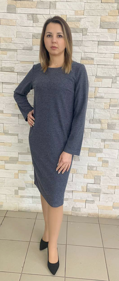 Платье 395-09240 джинс