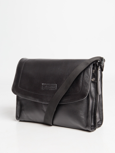 Кожаная сумка через плечо Albano black (арт. 5006-01)