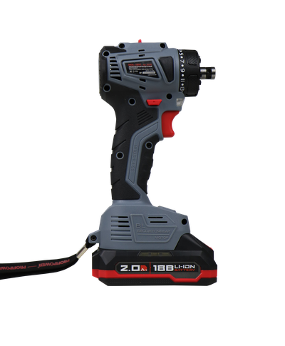 Аккумуляторный бесщеточный шуруповерт со сменными насадками PROFIPOWER MKBL-18BM