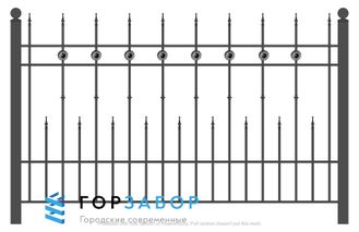 Срочное изготовление секция забора с элементами ковки KSZ15-34 купить