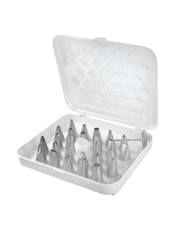 Набор кондитерских насадок 29 шт нержавеющая сталь