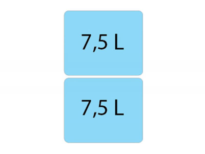 Система сортировки мусора ALBIO 10 2X7,5 L