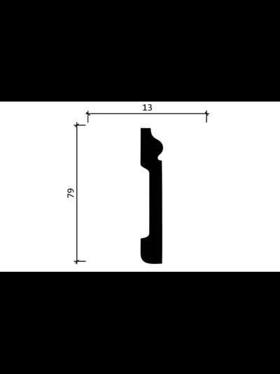 Напольный плинтус Decor Dizayn DD005, 2 метра